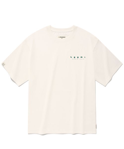 LENGAGEMENT（ランガージュマン）の「オーバーサイズスモール LGGM 半袖Tシャツ [オフホワイト]（Tシャツ/カットソー・レディース・その他・95）」の2枚目の写真