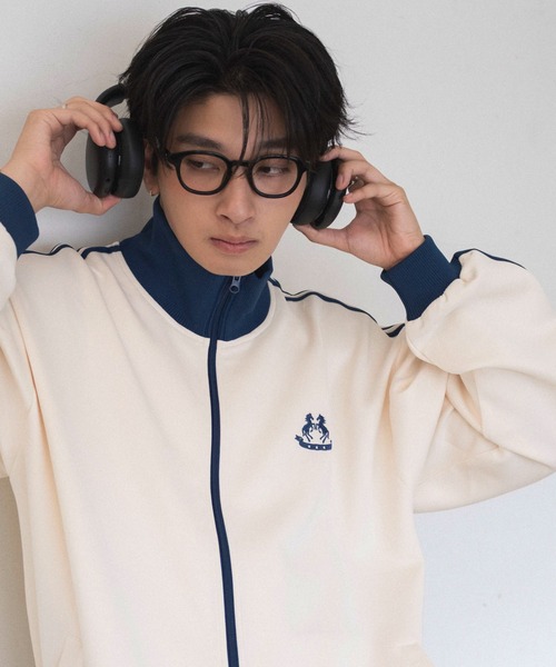 WEGO(ウィゴー)の「WEGO/【26年秋冬新作】ライントラックジャケット(ジャージ・メンズ・アイボリー/ネイビー・LARGE/MEDIUM)」の17枚目の写真