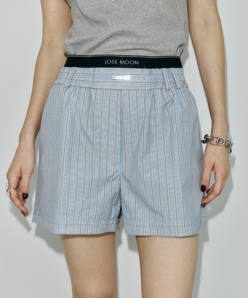 JOSE MOON(ジョゼムーン)の「REPOS LOUNGE SHORT PANTS/リポスラウンジショートパンツ(その他パンツ・レディース・ホワイト/ピンク/サックスブルー/ブルー系その他・FREE)」の22枚目の写真