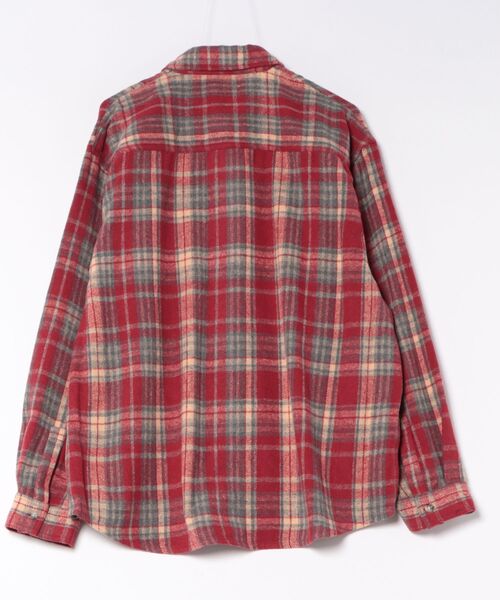 ROUGH TRADE(ラフトレード)の「ヘビーネルチェックシャツ(M1)(シャツ/ブラウス・メンズ・レッド系/ブルー系/ブラック系・MEDIUM/LARGE/X-LARGE)」の4枚目の写真
