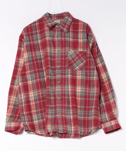 ROUGH TRADE(ラフトレード)の「ヘビーネルチェックシャツ(M1)(シャツ/ブラウス・メンズ・レッド系/ブルー系/ブラック系・MEDIUM/LARGE/X-LARGE)」の13枚目の写真