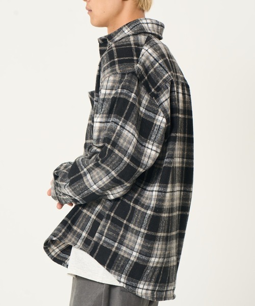ROUGH TRADE(ラフトレード)の「ヘビーネルチェックシャツ(M1)(シャツ/ブラウス・メンズ・レッド系/ブルー系/ブラック系・MEDIUM/LARGE/X-LARGE)」の5枚目の写真