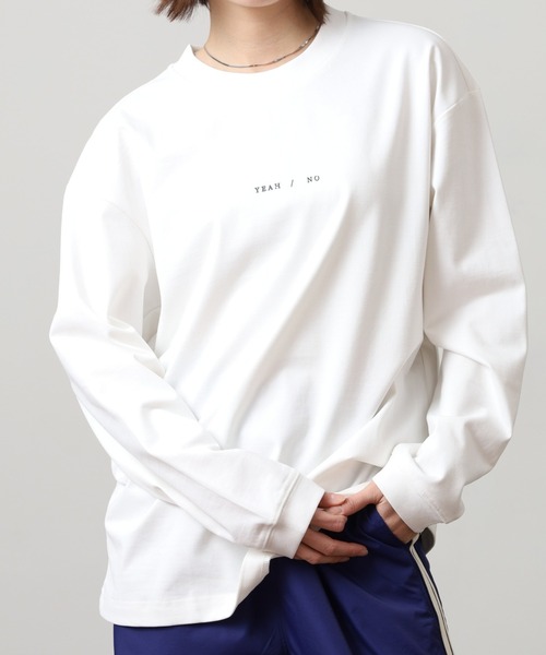 FUNALIVE(ファンアライブ)の「ABETTOR 高密度天竺チビロゴLS/T 長袖 ※数量限定(Tシャツ/カットソー・メンズ・ブラック/アイボリー・M/L/XL)」の2枚目の写真