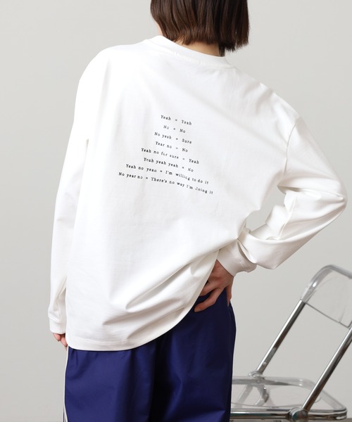 FUNALIVE(ファンアライブ)の「ABETTOR 高密度天竺チビロゴLS/T 長袖 ※数量限定(Tシャツ/カットソー・メンズ・ブラック/アイボリー・M/L/XL)」の6枚目の写真