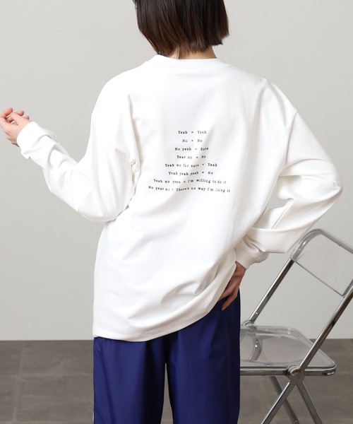 FUNALIVE(ファンアライブ)の「ABETTOR 高密度天竺チビロゴLS/T 長袖 ※数量限定(Tシャツ/カットソー・メンズ・ブラック/アイボリー・M/L/XL)」の7枚目の写真