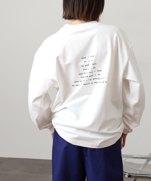 FUNALIVE(ファンアライブ)の「ABETTOR 高密度天竺チビロゴLS/T 長袖 ※数量限定(Tシャツ/カットソー・メンズ・ブラック/アイボリー・M/L/XL)」の8枚目の写真