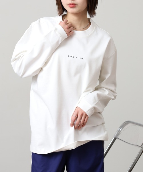 FUNALIVE(ファンアライブ)の「ABETTOR 高密度天竺チビロゴLS/T 長袖 ※数量限定(Tシャツ/カットソー・メンズ・ブラック/アイボリー・M/L/XL)」の3枚目の写真