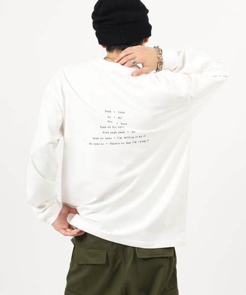 FUNALIVE(ファンアライブ)の「ABETTOR 高密度天竺チビロゴLS/T 長袖 ※数量限定(Tシャツ/カットソー・メンズ・ブラック/アイボリー・M/L/XL)」の18枚目の写真