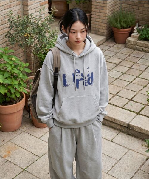 DESIRED(デシレッド)の「PEID テキストフードTシャツ-FESK5104B0B(パーカー・レディース・ライトグレー・MEDIUM/LARGE/X-LARGE)」の3枚目の写真