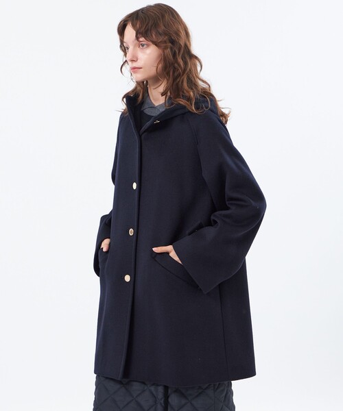 MACKINTOSH PHILOSOPHY(マッキントッシュ フィロソフィー)の「【予約販売】【WELBURY HOOD(ウェルベリーフード)】ウールメルトン(その他アウター・レディース・グレー系その他2/ブラウン系その他4/レッド系その他2/ダークネイビー・36/38/34)」の3枚目の写真