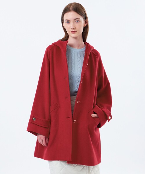 MACKINTOSH PHILOSOPHY(マッキントッシュ フィロソフィー)の「【予約販売】【WELBURY HOOD(ウェルベリーフード)】ウールメルトン(その他アウター・レディース・グレー系その他2/ブラウン系その他4/レッド系その他2/ダークネイビー・36/38/34)」の4枚目の写真