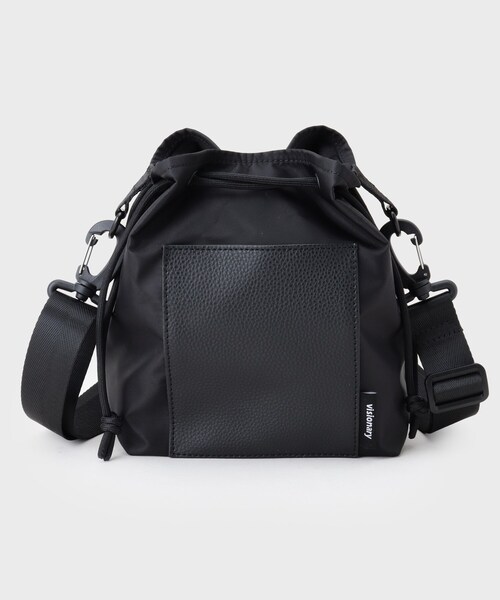 THE SHOP TK （ザ ショップ ティーケー ）の「VISIONARY 異素材コンビ 巾着ショルダーバッグ（ショルダーバッグ・メンズ・ブラック/ブラック系1・00）」の7枚目の写真