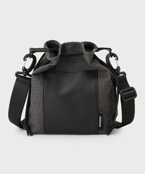 THE SHOP TK （ザ ショップ ティーケー ）の「VISIONARY 異素材コンビ 巾着ショルダーバッグ（ショルダーバッグ・メンズ・ブラック/ブラック系1・00）」の8枚目の写真