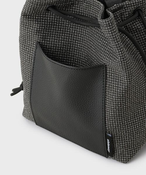 THE SHOP TK （ザ ショップ ティーケー ）の「VISIONARY 異素材コンビ 巾着ショルダーバッグ（ショルダーバッグ・メンズ・ブラック/ブラック系1・00）」の15枚目の写真