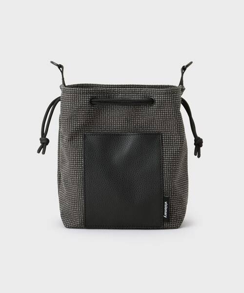 THE SHOP TK （ザ ショップ ティーケー ）の「VISIONARY 異素材コンビ 巾着ショルダーバッグ（ショルダーバッグ・メンズ・ブラック/ブラック系1・00）」の17枚目の写真