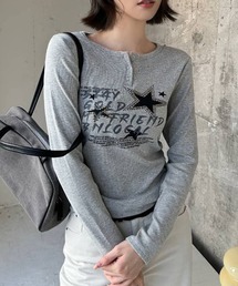 STARスタッズロングTシャツ