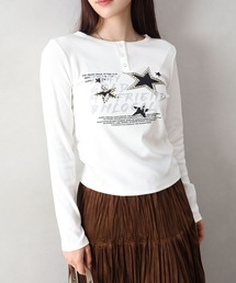 STARスタッズロングTシャツ