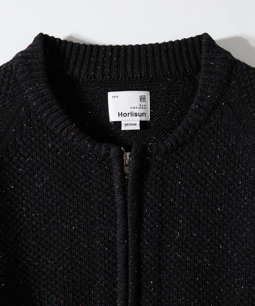 HORLISUN(ホーリーサン)の「Annette Silk Nep Zip Up Knit Cardigan Black(カーディガン/ボレロ・メンズ・その他・MEDIUM/LARGE)」の3枚目の写真