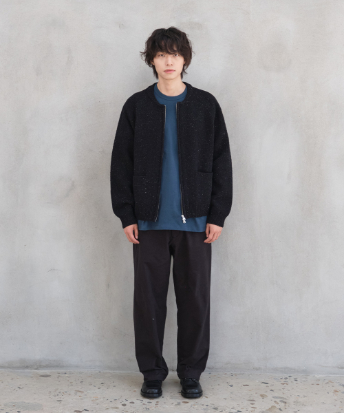 HORLISUN(ホーリーサン)の「Annette Silk Nep Zip Up Knit Cardigan Black(カーディガン/ボレロ・メンズ・その他・MEDIUM/LARGE)」の6枚目の写真