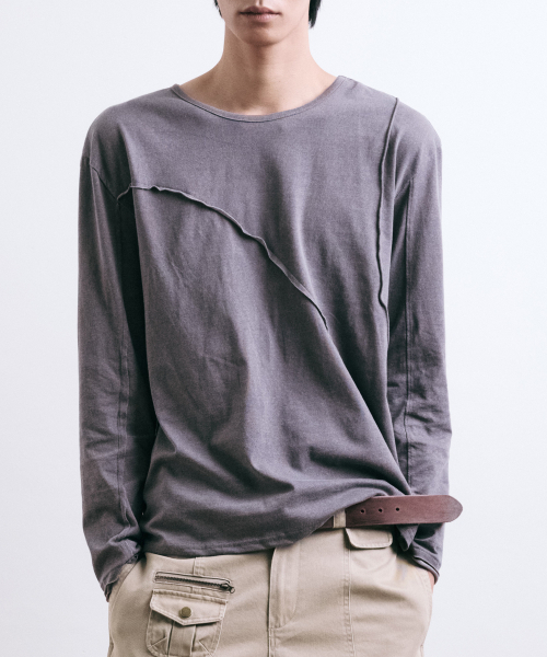 LEARVE(ルアブ)の「バネット PIGMENT ローカット ロングスリーブ(2col)(Tシャツ/カットソー・メンズ・チャコールグレー/ミックスグレー・MEDIUM/LARGE/X-LARGE)」の8枚目の写真