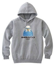 Moftique(モフティック) プルパーカー スウェット 裏毛 セキセイインコ 鳥 ペット アニマル プリント トップス レディース ユニセックス
