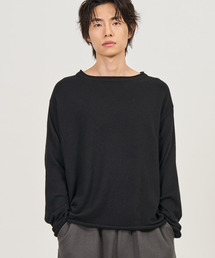 EXCONTAINER（エックスコンテナ）の「ローリング クロップド ニット (BLACK)（ニット/セーター）」