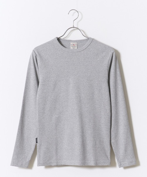 AVIREX(アヴィレックス)の「AVIREX/アビレックス DAILY RIB L/S CREW NECK T-SHIRT(Tシャツ/カットソー・メンズ・ホワイト/ネイビー/ブラック/グレー/チャコール・XL/M/L/S)」の3枚目の写真