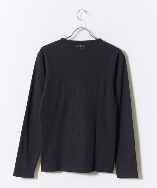AVIREX(アヴィレックス)の「AVIREX/アビレックス DAILY RIB L/S CREW NECK T-SHIRT(Tシャツ/カットソー・メンズ・ホワイト/ネイビー/ブラック/グレー/チャコール・XL/M/L/S)」の10枚目の写真