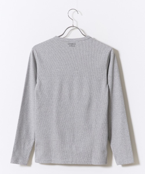 AVIREX(アヴィレックス)の「AVIREX/アビレックス DAILY RIB L/S CREW NECK T-SHIRT(Tシャツ/カットソー・メンズ・ホワイト/ネイビー/ブラック/グレー/チャコール・XL/M/L/S)」の11枚目の写真