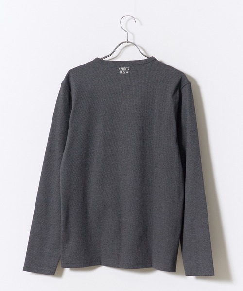 AVIREX(アヴィレックス)の「AVIREX/アビレックス DAILY RIB L/S CREW NECK T-SHIRT(Tシャツ/カットソー・メンズ・ホワイト/ネイビー/ブラック/グレー/チャコール・XL/M/L/S)」の12枚目の写真