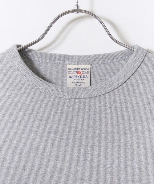 AVIREX(アヴィレックス)の「AVIREX/アビレックス DAILY RIB L/S CREW NECK T-SHIRT(Tシャツ/カットソー・メンズ・ホワイト/ネイビー/ブラック/グレー/チャコール・XL/M/L/S)」の14枚目の写真