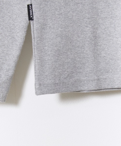 AVIREX(アヴィレックス)の「AVIREX/アビレックス DAILY RIB L/S CREW NECK T-SHIRT(Tシャツ/カットソー・メンズ・ホワイト/ネイビー/ブラック/グレー/チャコール・XL/M/L/S)」の6枚目の写真