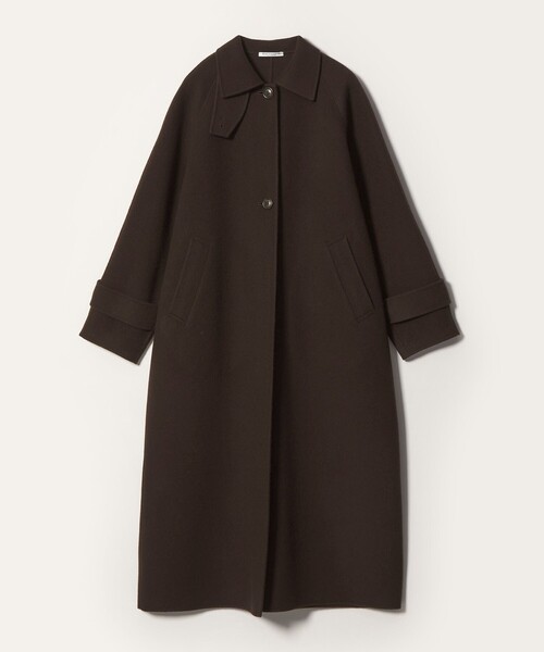BEAUTY&YOUTH UNITED ARROWS(ビューティーアンドユースユナイテッドアローズ)の「リバー ステンカラー ロングコート(ステンカラーコート・レディース・ダークグレー/その他1/ダークブラウン・XS/M/S)」の3枚目の写真