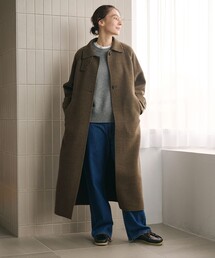 リバー ステンカラー ロングコート