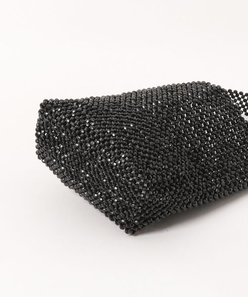 cache cache（カシュ カシュ）の「カシュカシュ cachecache / メタリックビーズミニホーボーバッグ（ショルダーバッグ・レディース・シルバー/ブラック・FREE）」の5枚目の写真