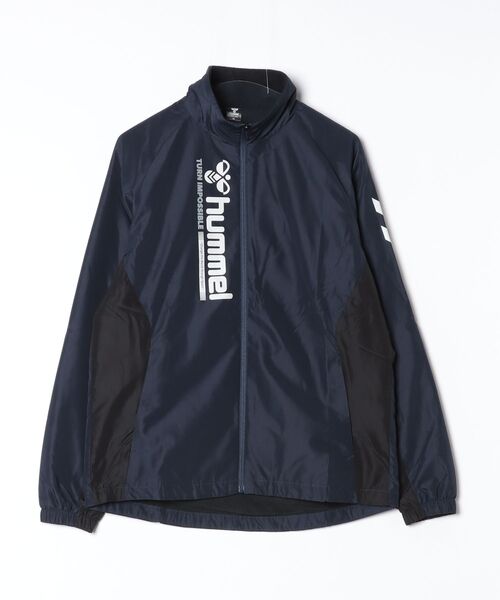 hummel（ヒュンメル）の「ヒュンメル hummel 裏トリコットウインドブレーカーAP（ジャージ・メンズ・ネイビー/ブラック/アイボリー・3L/LL/L/M）」の3枚目の写真