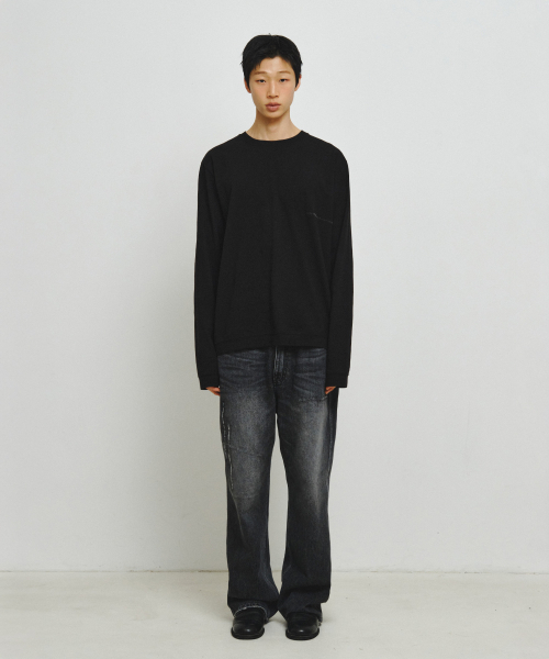 ENDOOR(エンドア)の「フィンガーホールステッチ長袖(ブラック)(Tシャツ/カットソー・レディース・ブラック・LARGE/MEDIUM)」の2枚目の写真