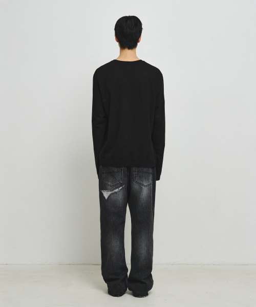 ENDOOR(エンドア)の「フィンガーホールステッチ長袖(ブラック)(Tシャツ/カットソー・レディース・ブラック・LARGE/MEDIUM)」の4枚目の写真
