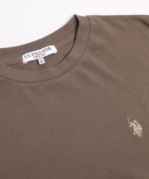 La-gemme(ラジェム)の「U.S. POLO ASSN. 別注 ワンポイント刺繍オーバーサイズロンT(Tシャツ/カットソー・レディース・ブラック/ブラウン/ネイビー/ホワイト/グレー・フリー)」の22枚目の写真