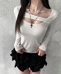 アシンメトリーデザイントップス