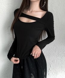 アシンメトリーデザイントップス