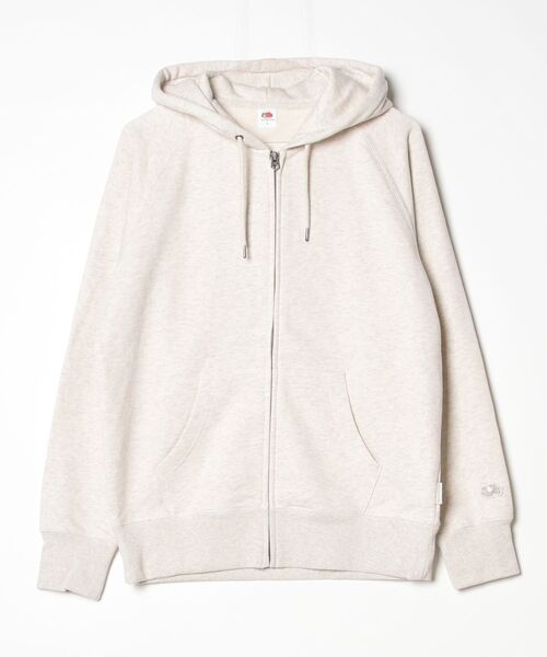 FRUIT OF THE LOOM(フルーツオブザルーム)の「【FRUIT OF THE LOOM/フルーツオブザルーム】Heritage sweat zip parka / ヘリテージスウェットジップパーカー(パーカー・レディース・アイボリー・L)」の1枚目の写真