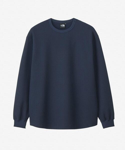 THE NORTH FACE(ザノースフェイス)の「THE NORTH FACE Long-Sleeve Warm Waffle Crew(Tシャツ/カットソー・メンズ・オフホワイト/ネイビー/ブラック/グレー系その他・X-LARGE/LARGE/MEDIUM)」の4枚目の写真