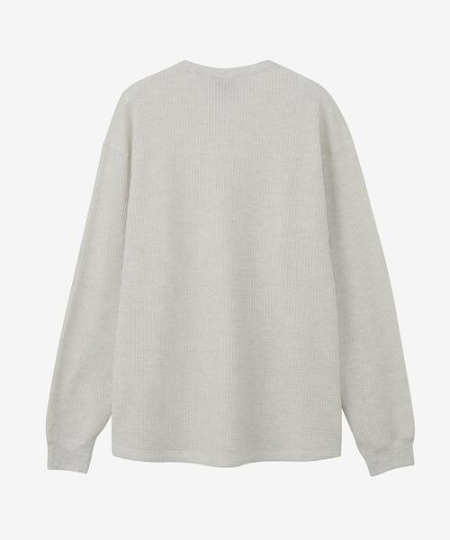 THE NORTH FACE(ザノースフェイス)の「THE NORTH FACE Long-Sleeve Warm Waffle Crew(Tシャツ/カットソー・メンズ・オフホワイト/ネイビー/ブラック/グレー系その他・X-LARGE/LARGE/MEDIUM)」の6枚目の写真