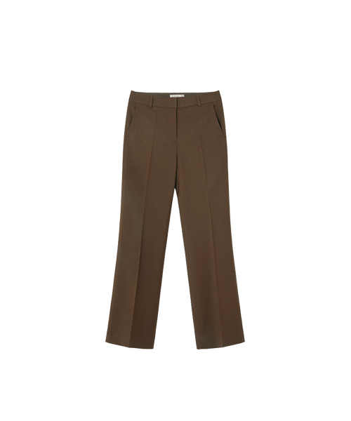 SIYAZU(シヤジュ)の「SIPT7128 ミニマルローライズブーツカットスラックス_Brown(スラックス・レディース・ブラウン・SMALL/MEDIUM/LARGE)」の2枚目の写真