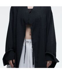 71TO96（チル ハナ トゥ グユク）の「Sheer Mu Shirt (Black)（シャツ/ブラウス）」