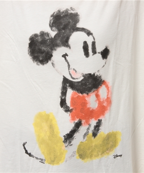 JUNK FOOD（ジャンクフード）の「Shading MICKEY MOUSE/ぼかしミッキマウスーTシャツ（Tシャツ/カットソー・レディース・キナリ・MEDIUM/SMALL/X-SMALL/LARGE）」の8枚目の写真