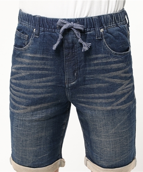 VENCEEXCHANGE(ヴァンスエクスチェンジ)の「ドビーデニムショートパンツ (デニムパンツ・メンズ・ダークネイビー/ライトブルー・SMALL/LARGE/MEDIUM)」の6枚目の写真