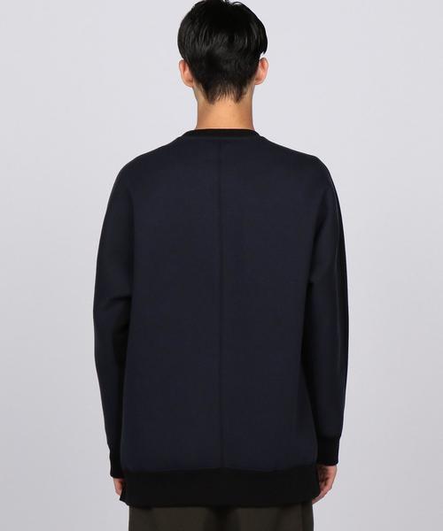 EN ROUTE（アンルート）の「ENR ダンボールニットバイカラープルオーバー（スウェット・メンズ・Black/Navy・2/1/3）」の5枚目の写真