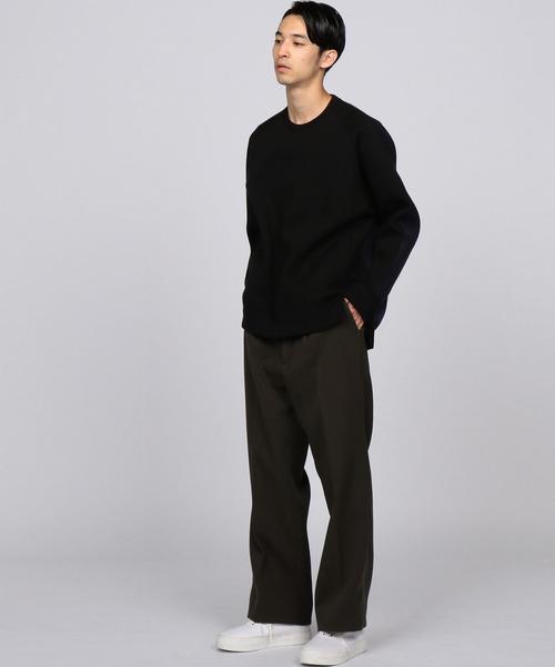 EN ROUTE（アンルート）の「ENR ダンボールニットバイカラープルオーバー（スウェット・メンズ・Black/Navy・2/1/3）」の7枚目の写真
